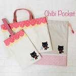 nanao913様専用ページ ピンクドット柄のお屋根が可愛い ねこちゃんの入園入学セット(m35)