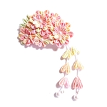 つまみ細工🌼菊花バレッタ🌼犬用NO.861