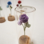 紫の薔薇【ガラスボトルのお花たち】