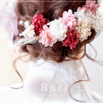 ＊*フランセメールシュフティ*＊袴 結婚式 花飾り 振袖 着物 ウェディング プリザーブド ヘッドドレス 　髪飾り #rbh-141