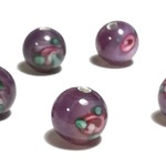 モネの庭＊8mmチェコ手作りガラスビーズ