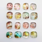 1057  ガラスビーズ　シックなトーン　2セット16個 　9〜11mm