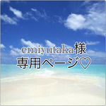 emiyutaka様専用ページ♡