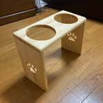 erijinushi09様専用
木製フードスタンド　フードテーブル　餌台　餌入　水入れ　ご飯台