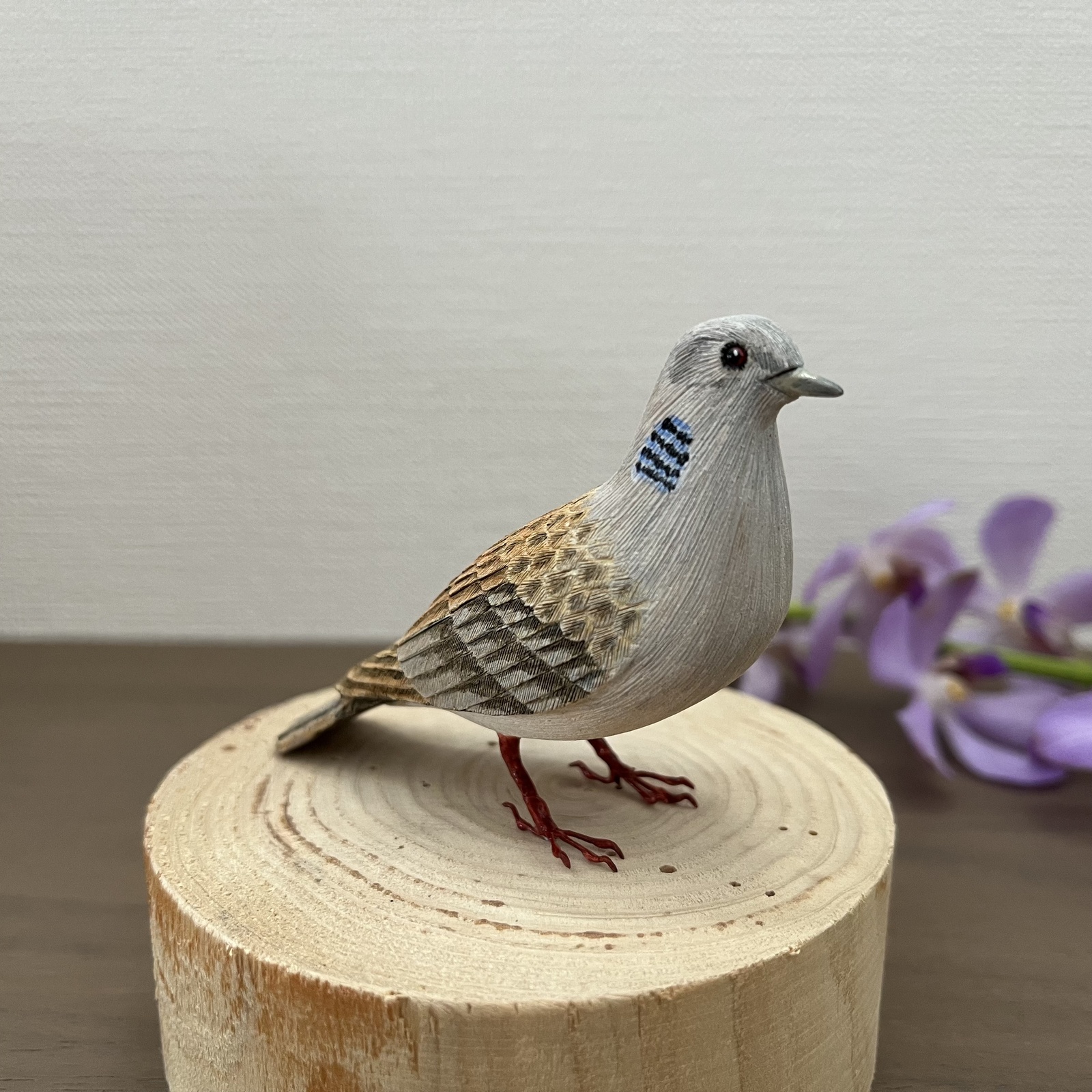 バードカービング　キクイタダキ　オス、メス バードカービング キクイタダキ オス、メス
