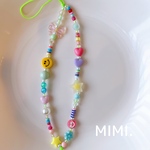 ビーズストラップ🩷💜スマホストラップ🎀キャンディーポップ⭐️💚/MIMI.☺︎