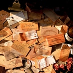 【P91】コラージュ 素材 紙ものセット 海外 シート ブック 英字 メモ帳 豆本 4種 カード レトロ