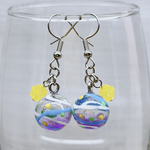 4926.ヨーヨー＆こんぺいとうピアス ヨーヨーピアス/ヨーヨーイヤリング [[むらさき]] 水風船/浴衣/縁日/夏祭り/水ヨーヨー