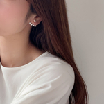 ctystal&pearl wrap earring
