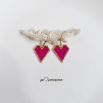 Heart pierce earring （pink）