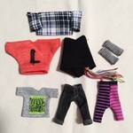 【SALE】お洋服詰め合わせd《ねんどろいどどーる/オビツろいど/標準/脚長》
