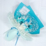 プリザーブドフラワー　アレンジ　ブーケ　ブルー