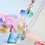 <ネックレス>〜海のプレート〜ホホベニモウミウシ.2