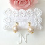 4e*ノンホールピアス《avec un cristal / or》 