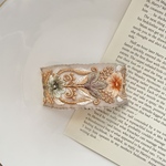 リボンは抵抗あるけどこれなら　インド刺繍ヘアゴム　ポニーフック風　ラップポニー　バレッタ風