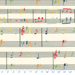 25㎝単位カットmoda【Sweet Melodies】110×25