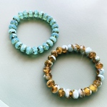 SALE【JIRI2連セット】JIRI＊IVANA#czech beads#チェコビーズ　rondel9✖️6㍉ mixassort