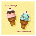 ツヤツヤコーンアイス🍦マグネット