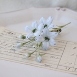 sale25%off 布花　デルフィニウムブローチ　913