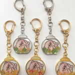 ぶたさんレジンキーホルダー☆送料無料