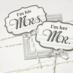 フォトプロップス〜Mr & Mrs モノトーン〜