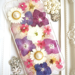 キラキラ押し花＊iPhoneケース