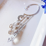流星辿る調停者の耳飾り[白夜] 金具:シルバー