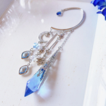 流星辿る調停者の耳飾り[星夜] 金具:シルバー