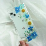 #093 ♥︎送料無料♥︎ 全機種対応　ブルー　水色　あじさい　鮮やか　スマホケース