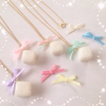 角砂糖×パステルリボンのネックレス✧*