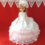 ジューンブライド☆ウェディングドレス4点セット一点物 リカちゃんb