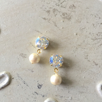 ひと粒スワロのシンプルピアス