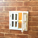 木製窓枠タイプ壁掛けミラー