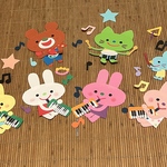再販3 壁面飾り 音楽会🎵