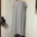 綿　フレンチスリーブ　ワンピース💕