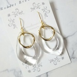 リング しずくピアス  クリア