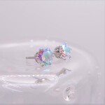 キュービックジルコニア ピアス(カラフル/5㎜)＠サージカルステンレス