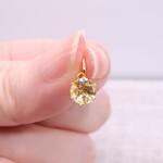 シトリン ペンダントトップ(6mm)　＠サージカルステンレス