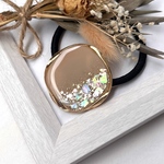 NEW♡ベージュ ツイスト レジン ヘアゴム