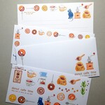 ドーナツカフェの美味しい時間。メッセージレターセット