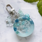 お花のサークル型シェイカーキーホルダー flower♡