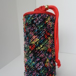 PL-2 ペットボトルホルダー　大　（500ｍｌ） flower-black