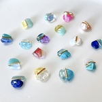 【イベント限定ピアス︎‼︎ 】6番のみ　小石 ツートンカラー ボディピアス 軟骨ピアス 片耳 1コのお値段 14G 16G 18G 