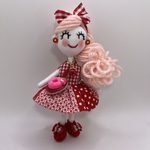 ハンドメイドドールチャーム　バックチャーム　お人形