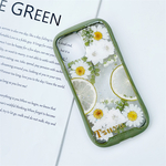 レモンのiFace風押し花スマホケース、iPhone全機種対応、手帳型、iPhone15、iPhone15Pro、iPhone15plus、iPhone14、iPhone13、iPhone14Pro