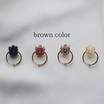 つぶつぶpierce/earring　brown color