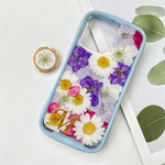 iFace風押し花スマホケース、紫陽花、iPhone全機種対応、ストラップホルダ一、手帳型、iPhone14、iPhone14Pro、iPhone14plus、iPhone13、iPhone15