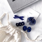 NAVY hair clip set ＊baby&kids＊  ※ヘアゴムに変更可能