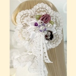 ヘッドドレス(purple)1/4、1/3ドール兼用サイズ
