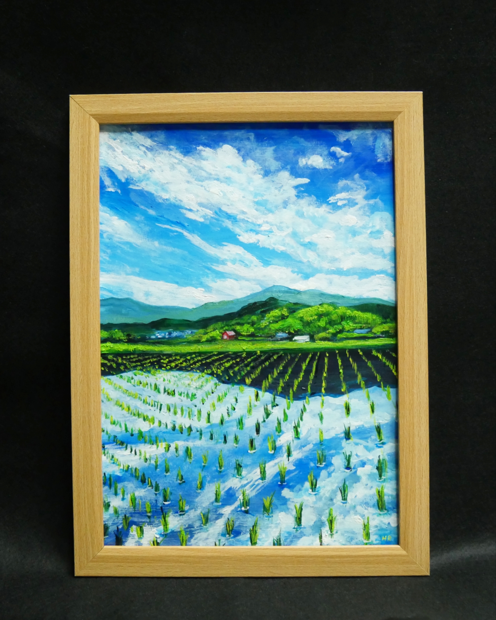 油絵 絵画 【田鏡】 - HR | minne byGMOペパボ 国内最大級の